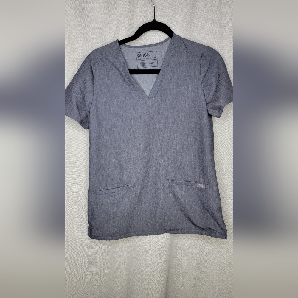 FIGS Grey Scrub Top